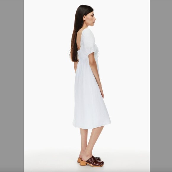 Aritzia Puff-sleeve Midi Dress 00 - Picture 2 of 4